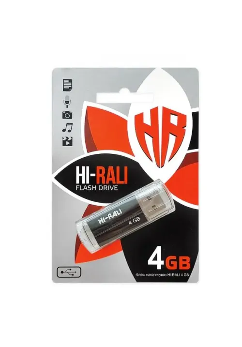 Флешка USB 4GB Hi-Rali Corsair чорний
