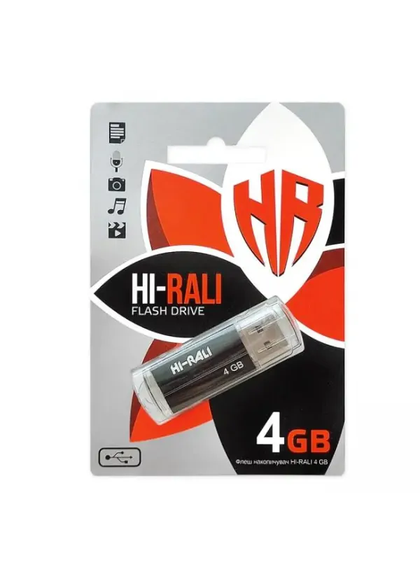 Флешка USB 4GB Hi-Rali Corsair чорний