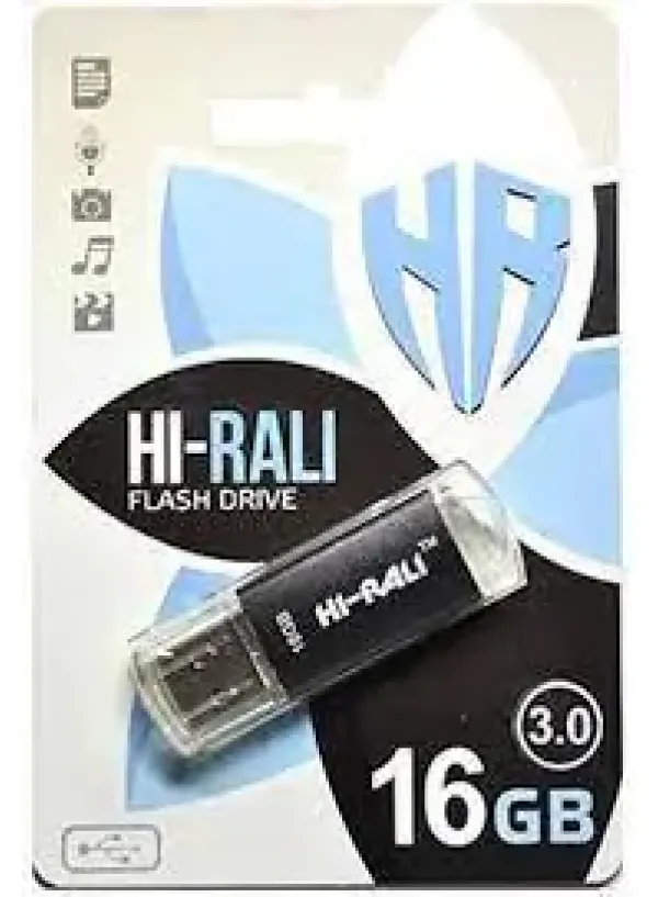 Флешка USB 16GB Hi-Rali Rocket чорний