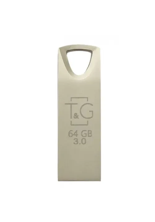 Флешка 3.0 USB 64GB T&G метал 117 сірий