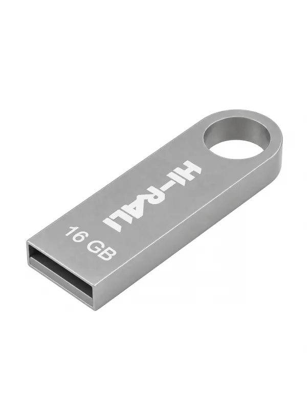 Флешка USB 16GB Hi-Rali Shuttle серебро