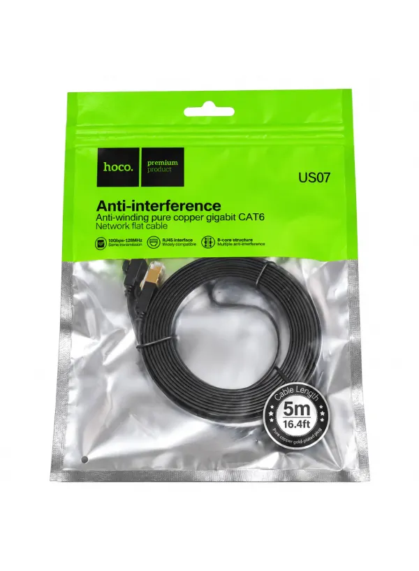 Інтернет кабель LAN Hoco USB07 (5 м)