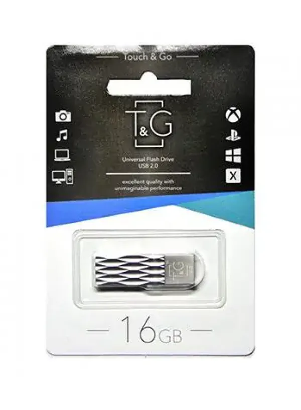 Флешка USB 16GB T&G метал 103