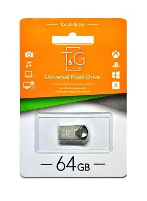Флешка USB 64GB T&G метал 106
