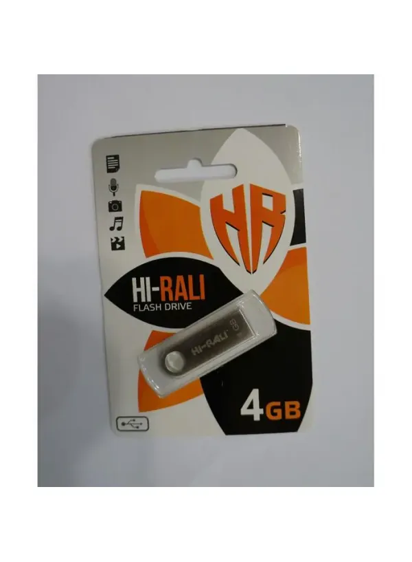 Флешка USB 4GB Hi-Rali Shuttle срібло