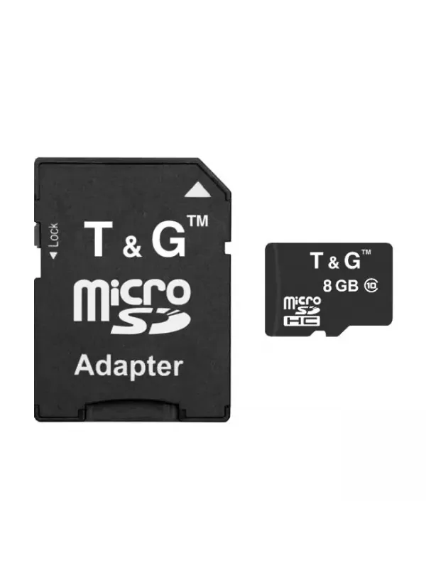 Карта пам'яті microSDHC 8GB class 10 T&G (з адаптером)