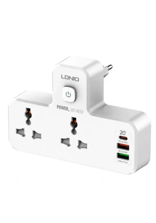 Подовжувач мережевий фільтр LDNIO SC2311 (2РОЗ 2USB 1USB-C)