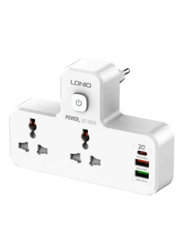 Подовжувач мережевий фільтр LDNIO SC2311 (2РОЗ 2USB 1USB-C)