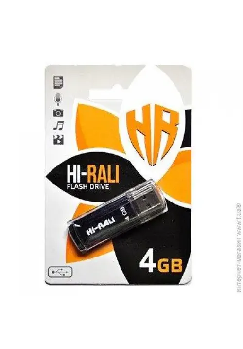 Флешка 4GB HI-RALI Stark чорний