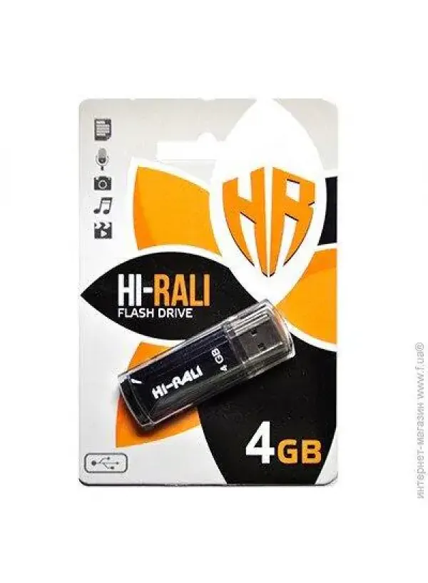Флешка 4GB HI-RALI Stark чорний