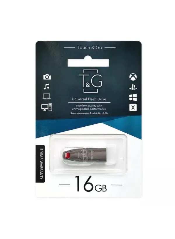 Флешка USB 16GB T&G метал 115