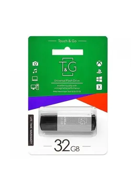 Флешка USB 32GB T&G Vega 121 сірий