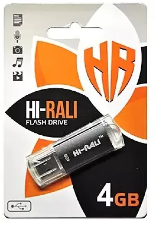 Флешка USB 4GB Hi-Rali Rocket чорний