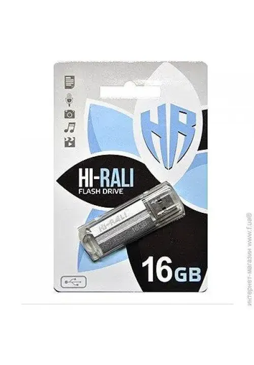 Флешка USB 16GB Hi-Rali Corsair сірий