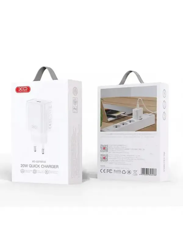 Мережевий зарядний XO CE15 (PD20W USB-C)