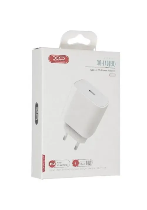 Мережевий зарядний XO L40 (18W PD)