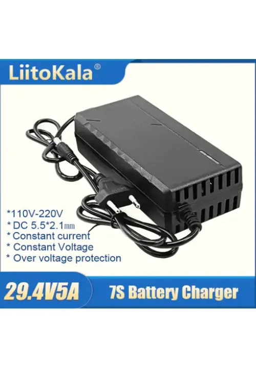 Блок живлення LiitoKala 29.4V5A (5.5х2.1)