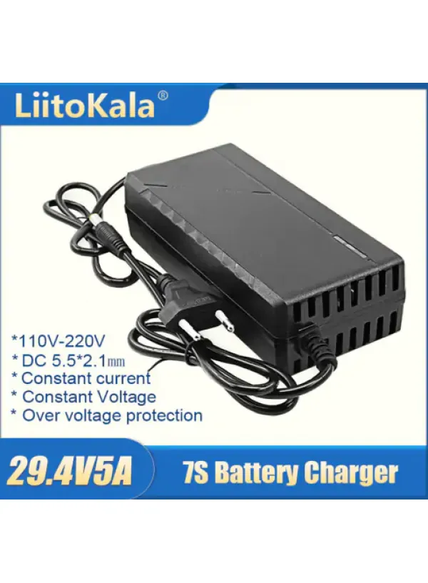 Блок живлення LiitoKala 29.4V5A (5.5х2.1)