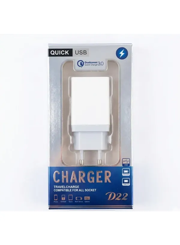 Мережевий зарядний SMART CHARGER (2USB 2.4A)