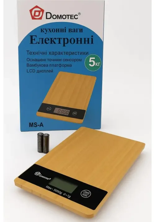Ваги кухонні DOMOTEC MS-A (5Kg/0.1gr)