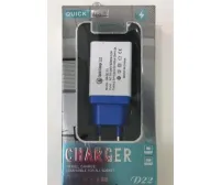 Мережевий зарядний пристрій D22 (4USB)