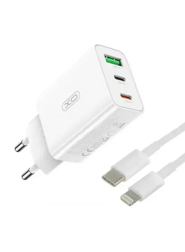 Мережевий зарядний кабель Type-C to Lightning XO L113 PD20W