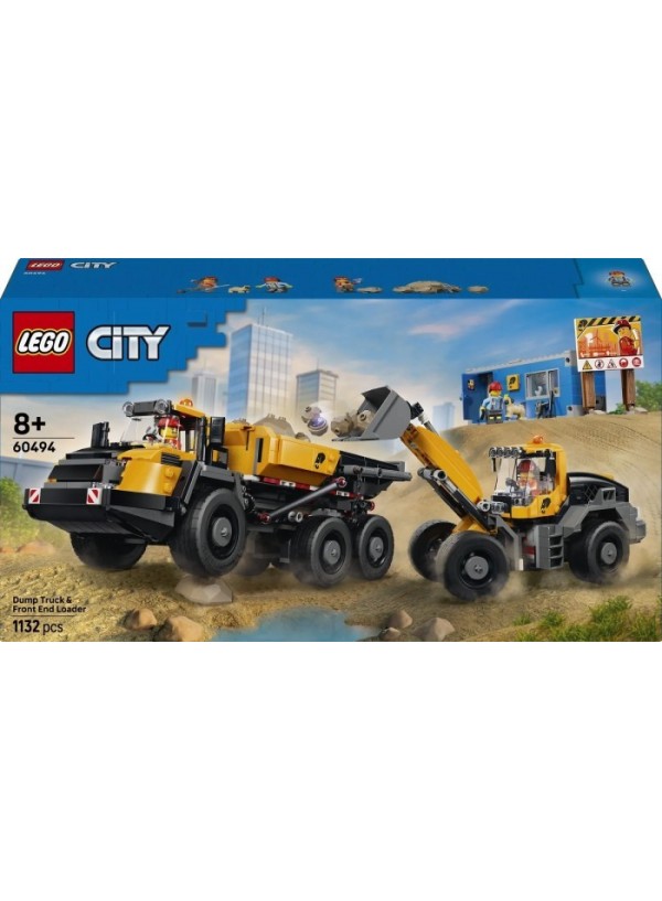 Конструктор LEGO® City Самоскид і фронтальний ковшовий навантажувач (60494)
