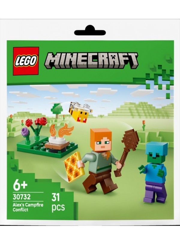 Конструктор LEGO® Minecraft Конфлікт біля багаття Алекса (30732)