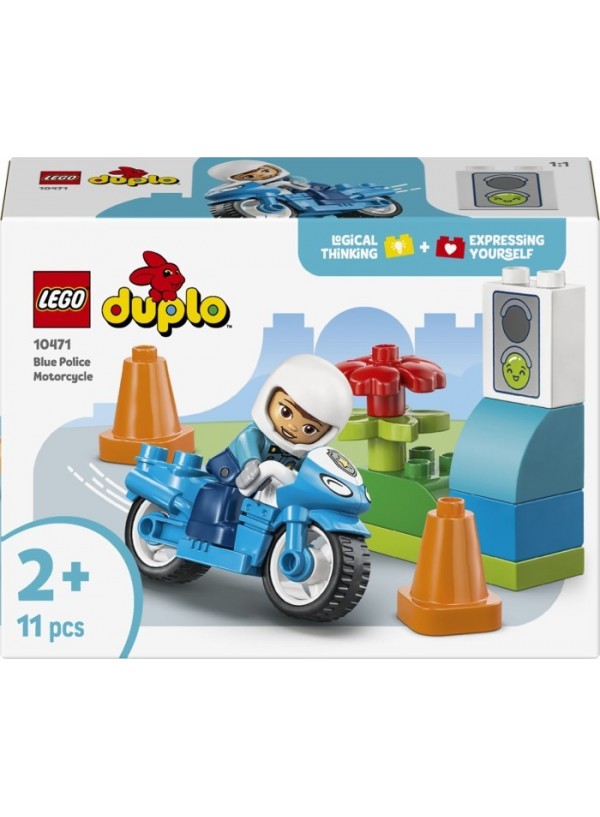 Конструктор LEGO® DUPLO Синій поліцейський мотоцикл (10471)