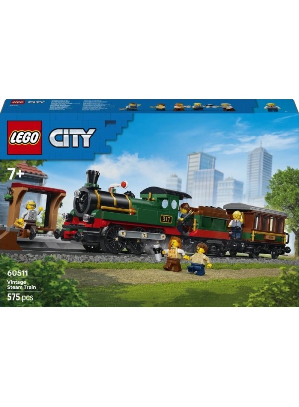 Конструктор LEGO® City Старовинний паровоз (60511)