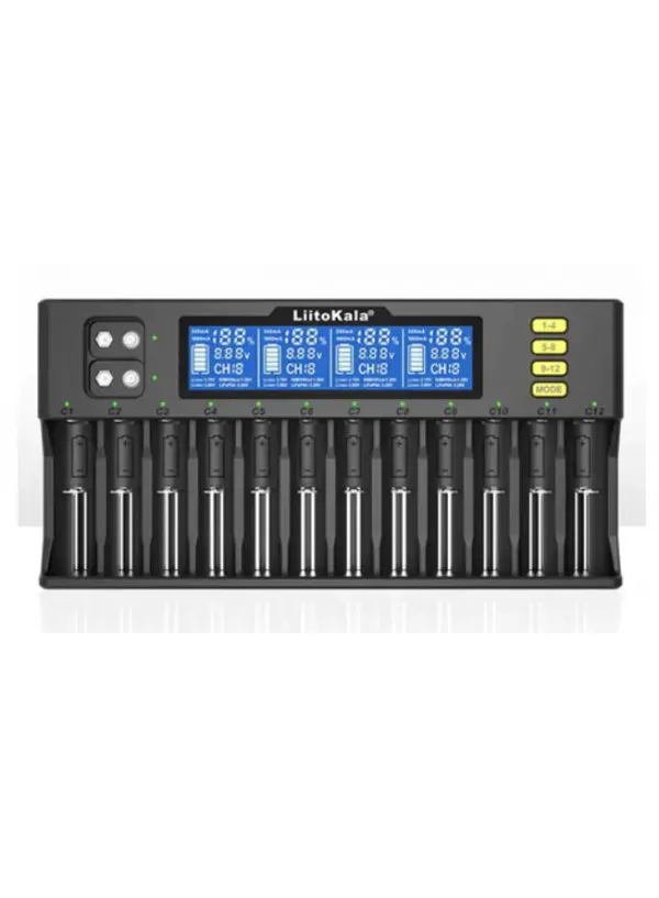 Зарядний на 12 акумулятор LiitoKala Lii-S12 (універсальний)