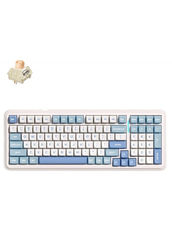 Клавіатура MCHOSE K99 V2 RGB Mechanical Icy Creamsicle Switch Wireless (MC-K99V2-4) Sky Blue