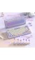 Клавіатура Attack Shark X75 RGB Kailh MX Crystal Switches Wireless (AS-6972792471464-TP-UA) Twilight Purple
