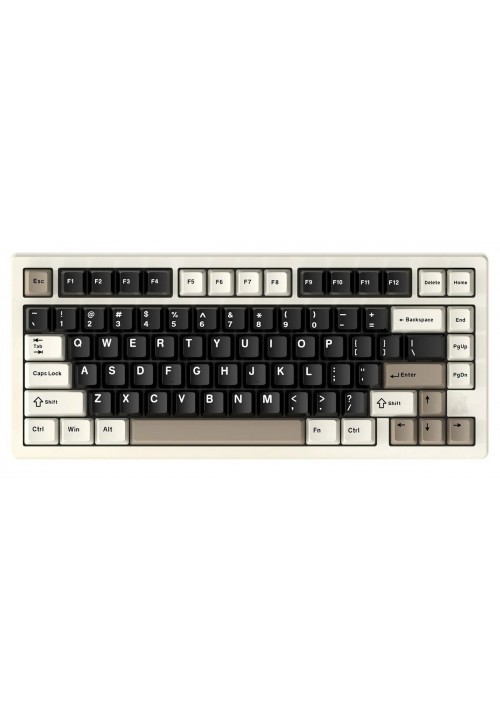 Клавіатура Attack Shark X75 RGB Kailh MX Crystal Switches Wireless (AS-6972792471457-CW-UA) Cheese White