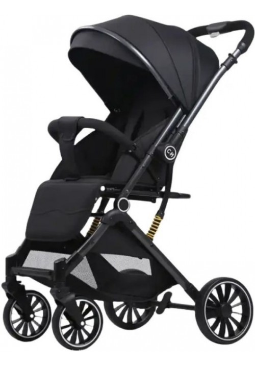 Детская коляска прогулочная 525Baby Black (черный)