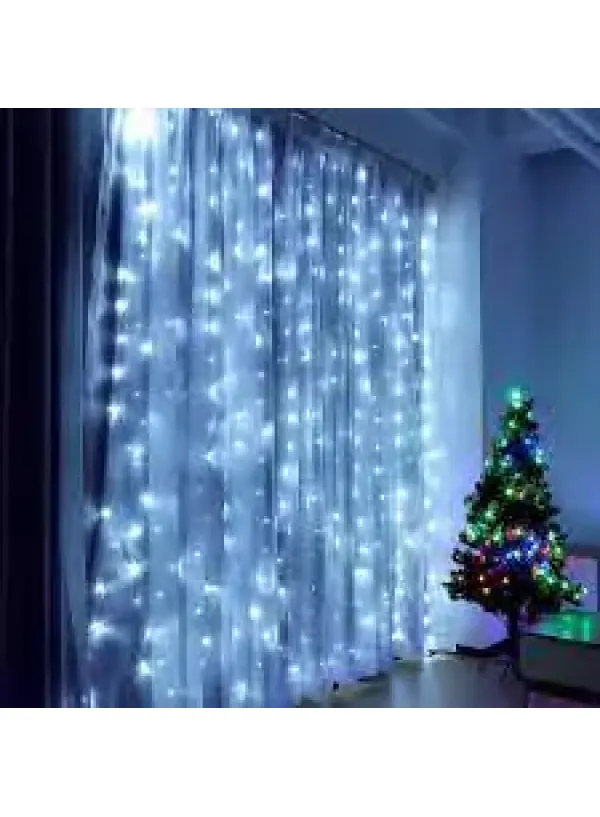 Гирлянда LED белый водопад 2х2 м 200-W (от сети)