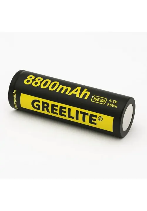 Акумулятор 18650 для ліхтарів Greelite чорна