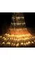 Гірлянда водоспад 480 LED 3х3 метри на білому дроті Теплий білий (від мережі)