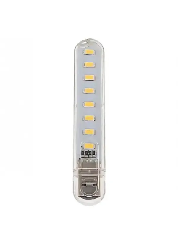 USB ліхтар лампа світлодіодна 8LED (працює від повербанку)