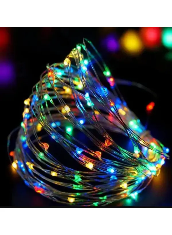 Гірлянда роса (від USB) мультицвіт 40 метрів 400 LED RGB-988/WW-0688