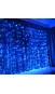 Гірлянда водоспад 480 LED 3х3 метри на білому дроті Синій (від мережі)