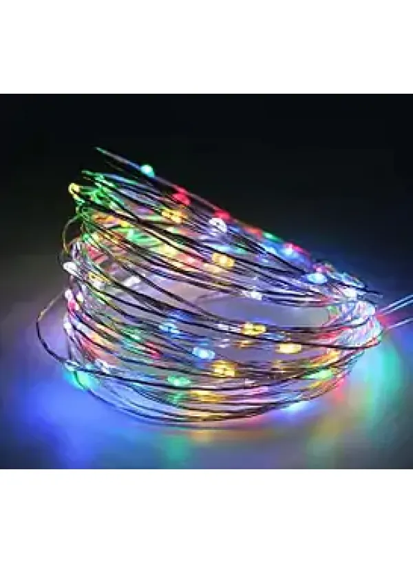 Гірлянда роса (від USB) мультицвіт 60 метрів 600 LED RGB-989/WW-0692