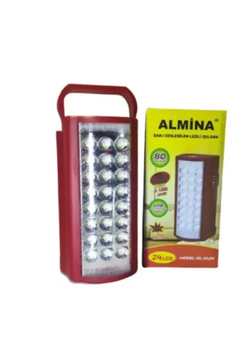 Ліхтар кемпінговий з повербанком 24LED ALMINA 2606L