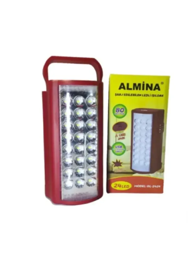 Ліхтар кемпінговий з повербанком 24LED ALMINA 2606L