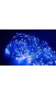 Гирлянда 100 LED 10 метров (капля росы) Синий (на батарейках + USB)
