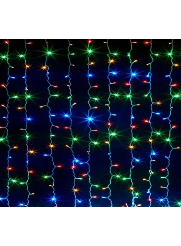 Гірлянда 240 LED мультибарвний водоспад 3х1.5 м (від мережі)