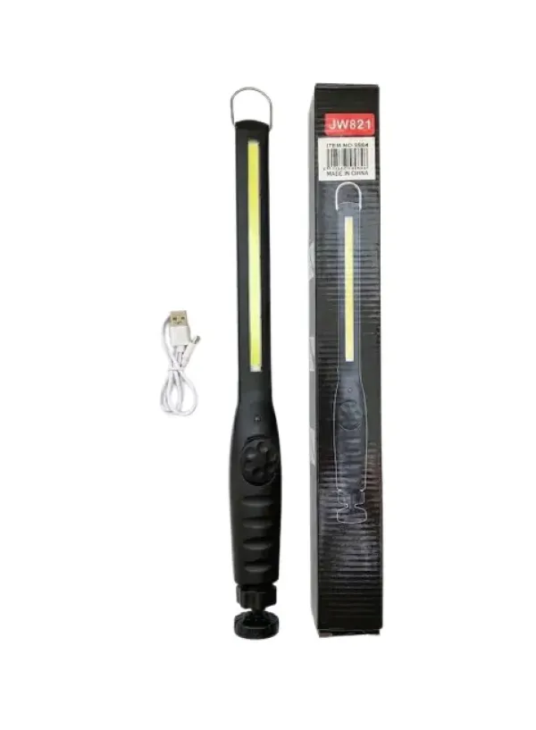 Ручний ліхтар із магнітом microUSB АКБ 18650 JW821 (COB)