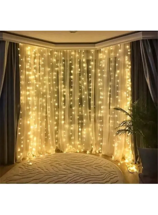 Гірлянда 320 LED теплий білий водоспад 3х2 м (від мережі)