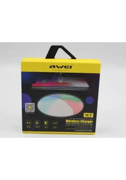 Бездротовий зарядний пристрій AWEI W7 RGB (10W)