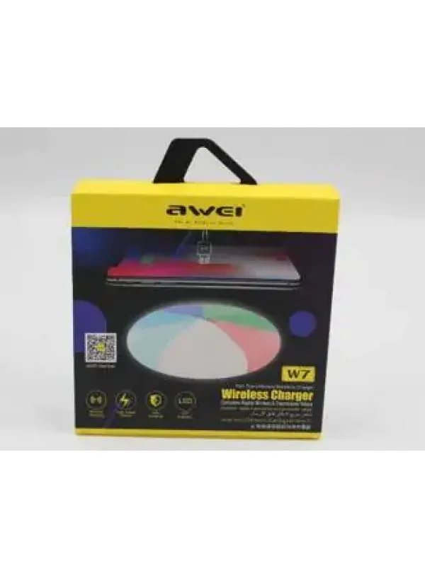 Бездротовий зарядний пристрій AWEI W7 RGB (10W)